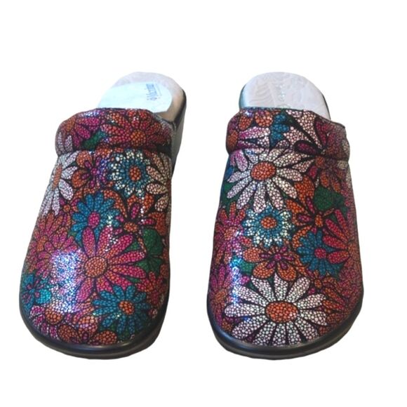 NWT Jambu Dali Floral Pink Bloom Microban Size 11 Clogs Mules Slip On Shoes - Picture 5 of 16